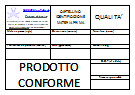 materia prima accettazione